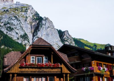 swiss farmhouse, mountains, chalet